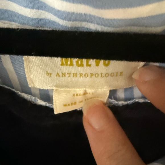 Anthropologie Blue and White Striped Top - Picture 2 of 7